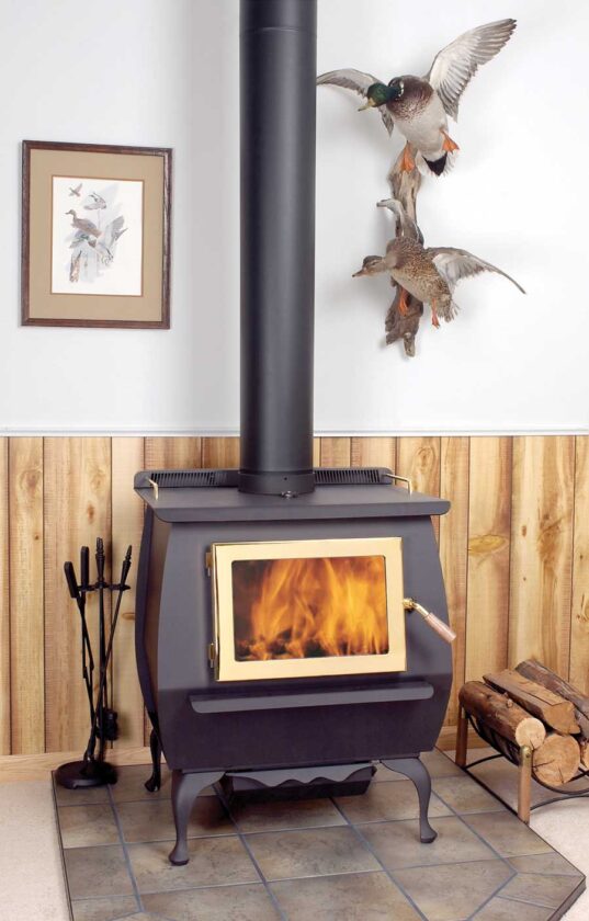 
Woodstoves are a good option if you have an open floor plan or a small, efficient home.
